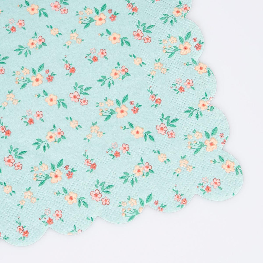 Vintage Ditsy Large Party Napkins x 16 | Meri Meri party napkins Vintage Ditsy Large Party Napkins x 16