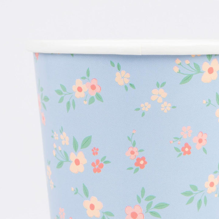 Vintage Ditsy Party Cups x 8 | Meri Meri party cups Vintage Ditsy Party Cups x 8