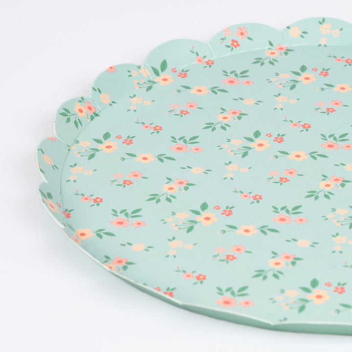 Vintage Ditsy Side Party Plates x 8 | Meri Meri party plates Vintage Ditsy Side Party Plates x 8