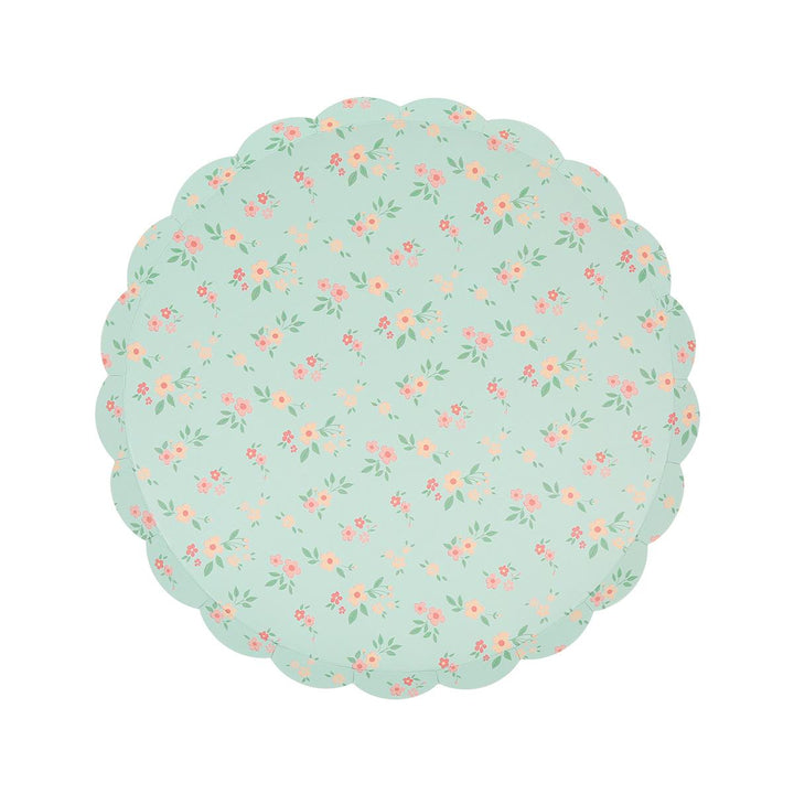 Vintage Ditsy Side Party Plates x 8 | Meri Meri party plates Vintage Ditsy Side Party Plates x 8