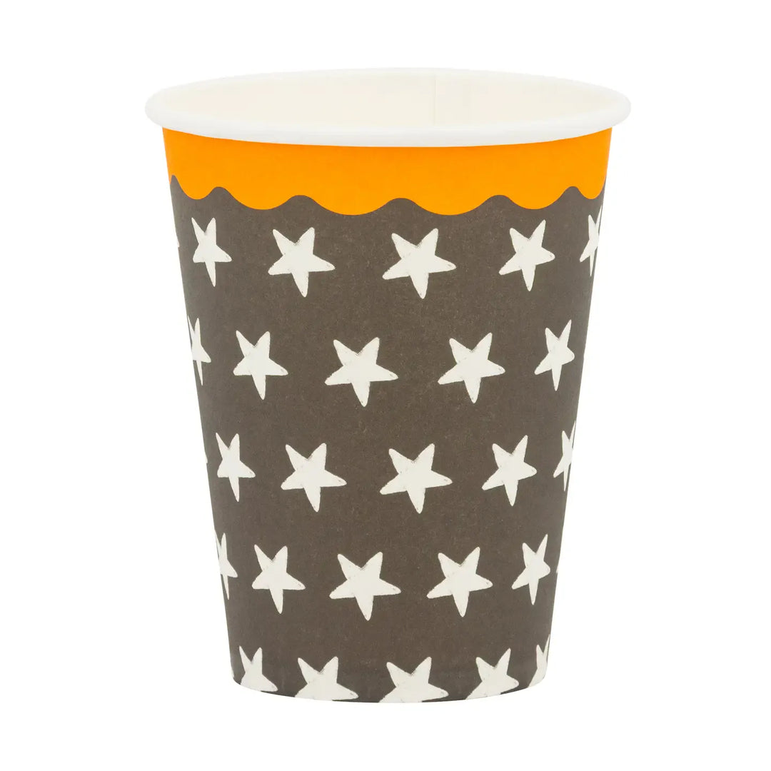 Vintage Stars Halloween Party Cups x 8 - My Mind&