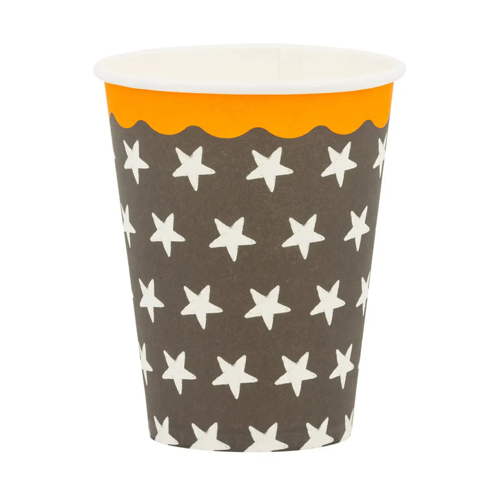 Vintage Stars Halloween Party Cups x 8 - My Mind&