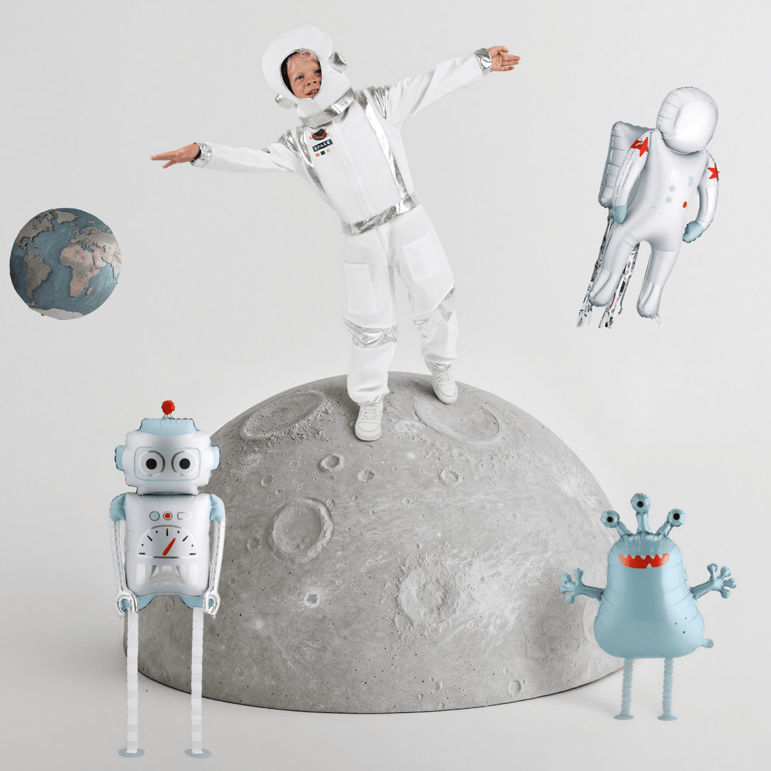 Walking Alien Foil Balloon - Space Birthday Party Supplies Balloons Walking Alien Foil Balloon