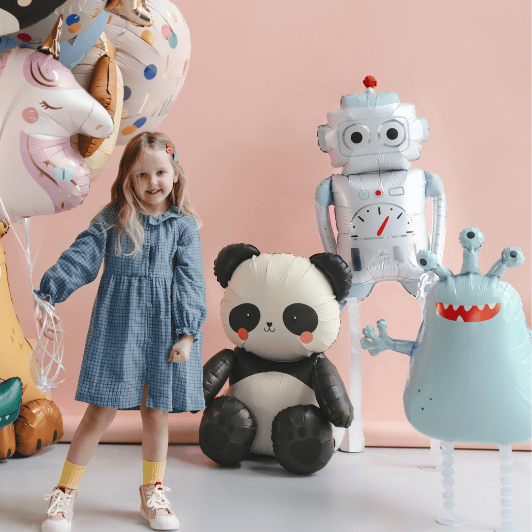 Walking Alien Foil Balloon - Space Birthday Party Supplies Balloons Walking Alien Foil Balloon