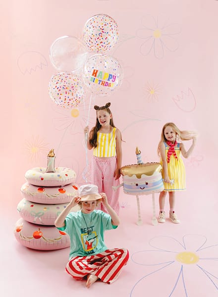 Walking Birthday Cake Foil Balloon - Birthday Balloons Foil Balloon Walking Birthday Cake Foil Balloon