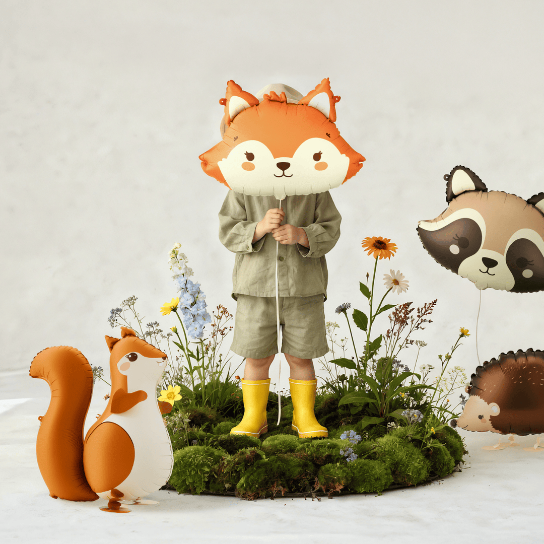 Walking Squirrel Foil Balloon - Woodland Animals Party Balloons Walking Squirrel Foil Balloon