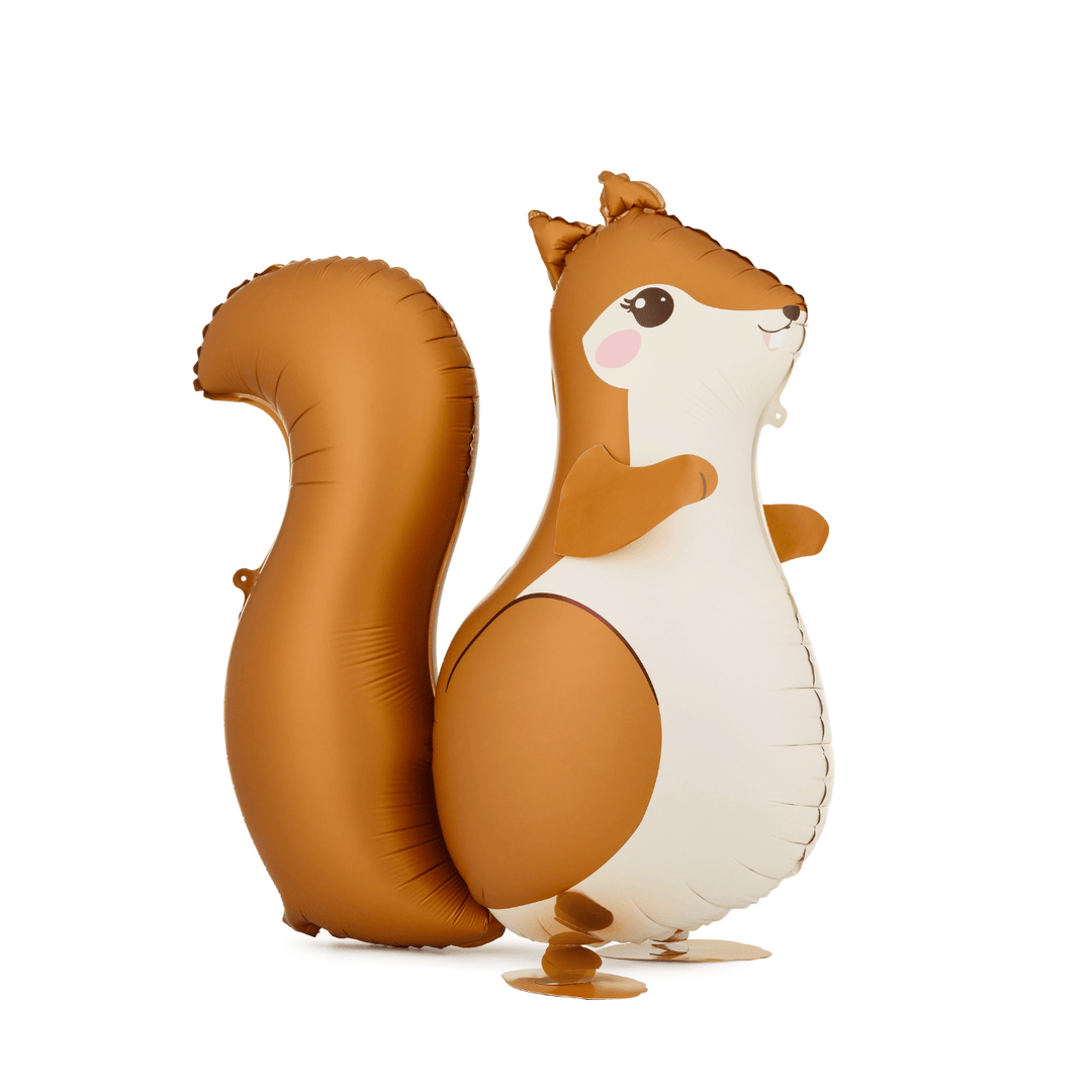 Walking Squirrel Foil Balloon - Woodland Animals Party Balloons Walking Squirrel Foil Balloon