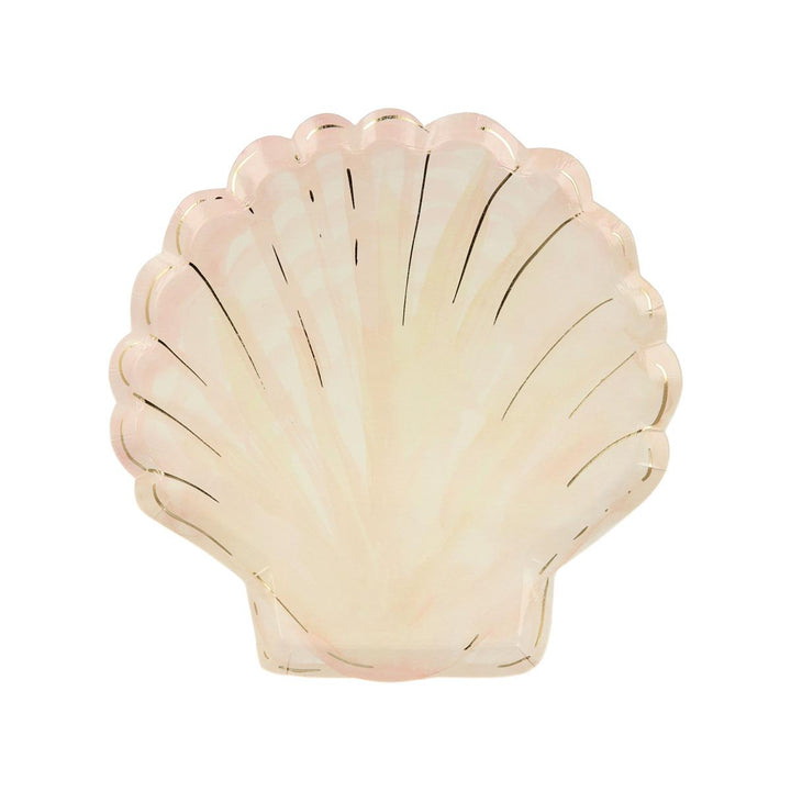 Watercolour Clam Shell Party Plates x 8 | Meri Meri party plates Watercolour Clam Shell Party Plates x 8