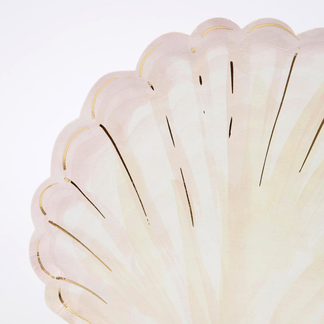 Watercolour Clam Shell Party Plates x 8 | Meri Meri party plates Watercolour Clam Shell Party Plates x 8