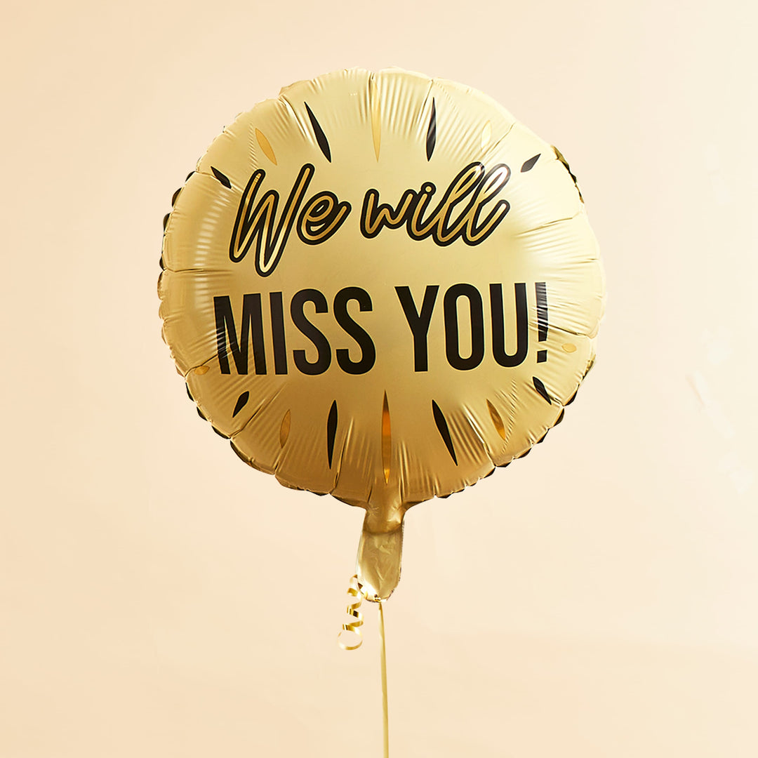 We Will Miss You Foil Balloon - Retirement Decorations Balloons We Will Miss You! Foil Balloon