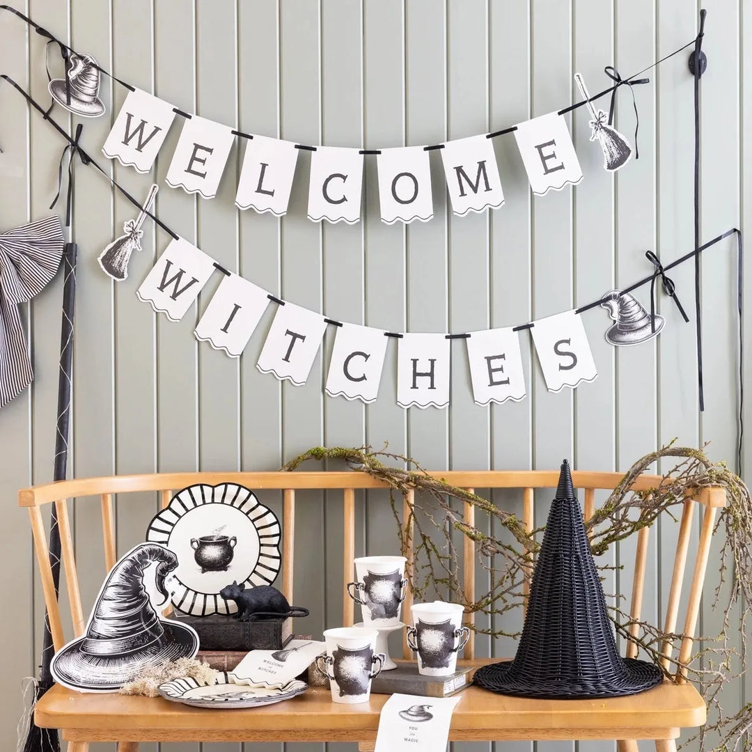 Welcome Witches Halloween Banner | My Mind&
