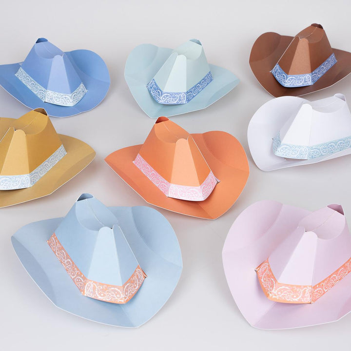 Western Mini Party Hats x 8 | Cowboy Party UK Party Hats Western Mini Party Hats x 8