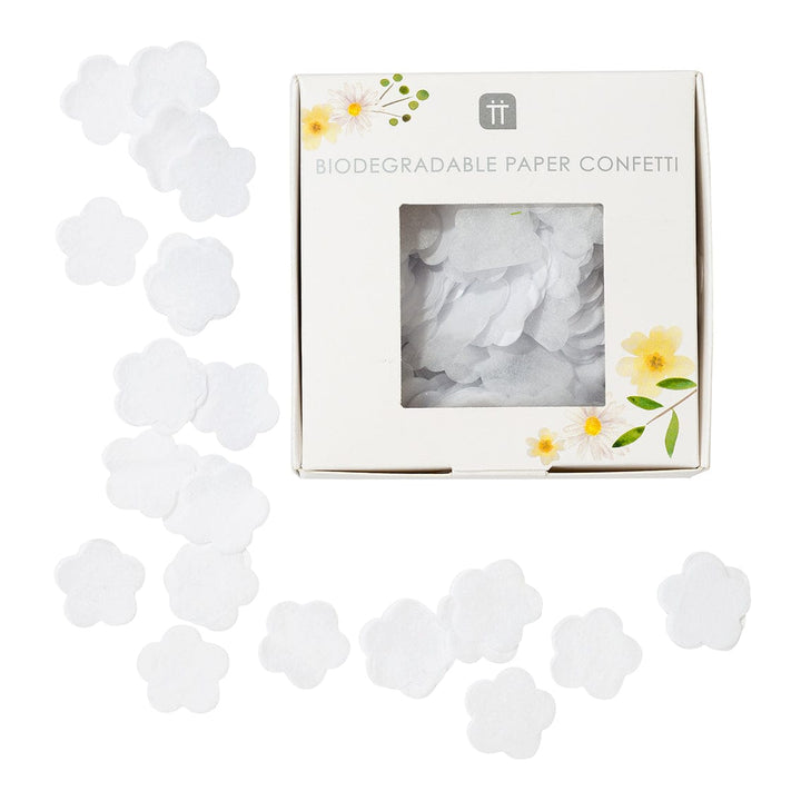 White Biodegradable Flower Wedding Day Confetti Confetti White Flower Wedding Day Confetti