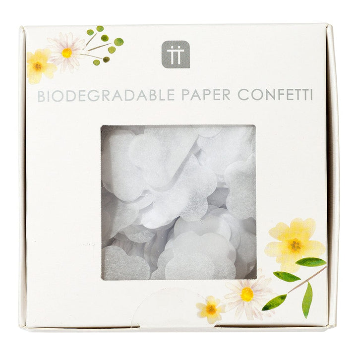 White Biodegradable Flower Wedding Day Confetti Confetti White Flower Wedding Day Confetti