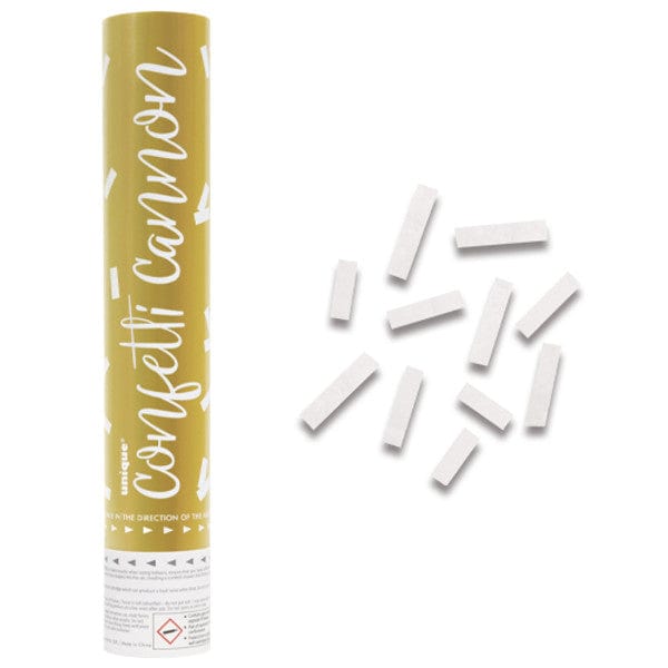 Confetti White Biodegradable Wedding Confetti Cannon