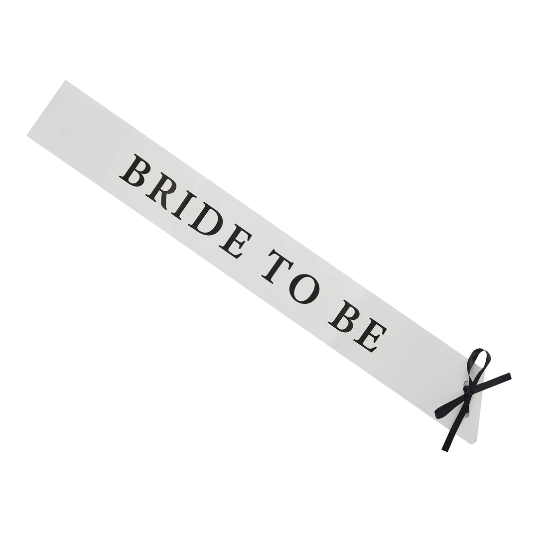 White Bride to Be Sash - Hen Party Supplies Party Accessories White Bride to Be Sash