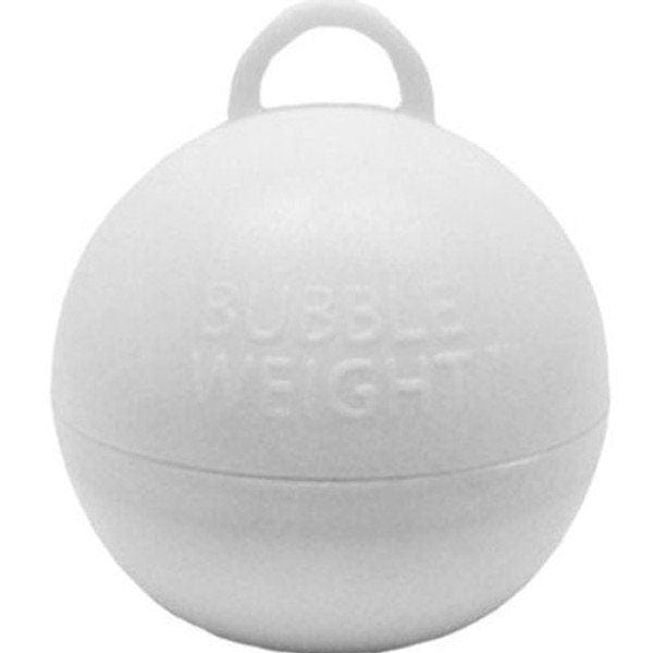 White Bubble Balloon Weights - White x 4 balloon weight White Bubble Balloon Weights - White x 4