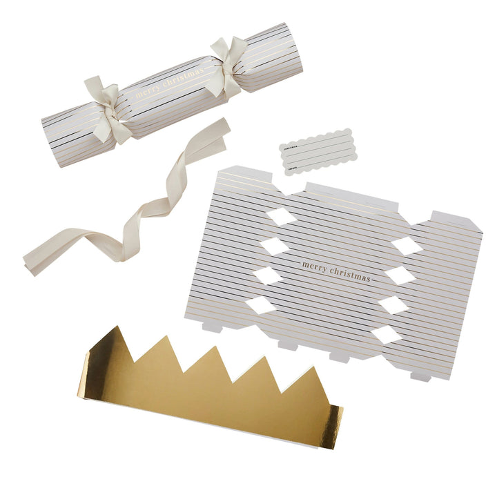 White Christmas Fill Your Own Crackers x 6 | Hootyballoo Cracker Kit christmas crackers White Christmas Fill Your Own Crackers x 6