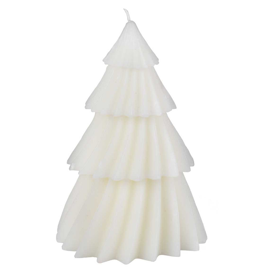 Candle White Christmas Tree Shaped Candle