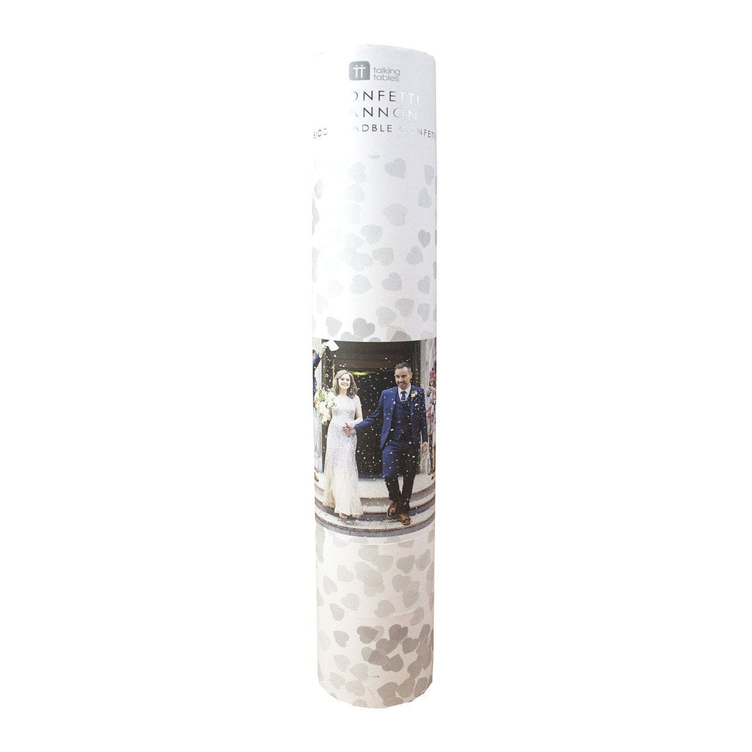 Confetti White Heart Biodegradable Wedding Confetti Cannon