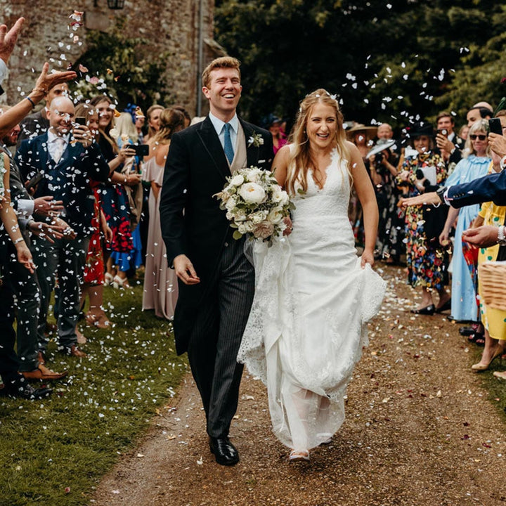 Confetti White Heart Biodegradable Wedding Confetti Cannon