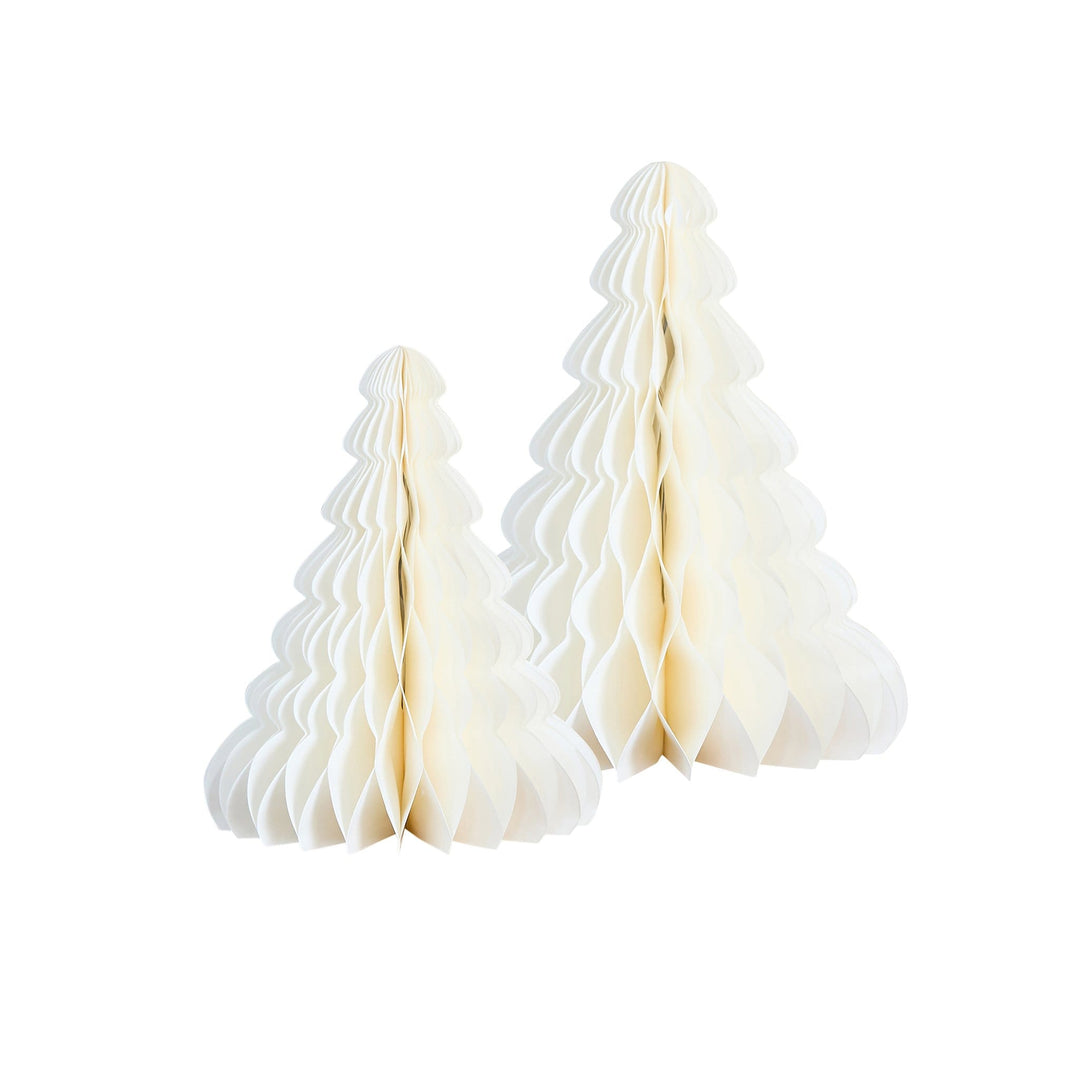 White Honeycomb Christmas Trees x 2 | Hootyballoo Christmas Decorations christmas decorations White Honeycomb Christmas Trees x 2