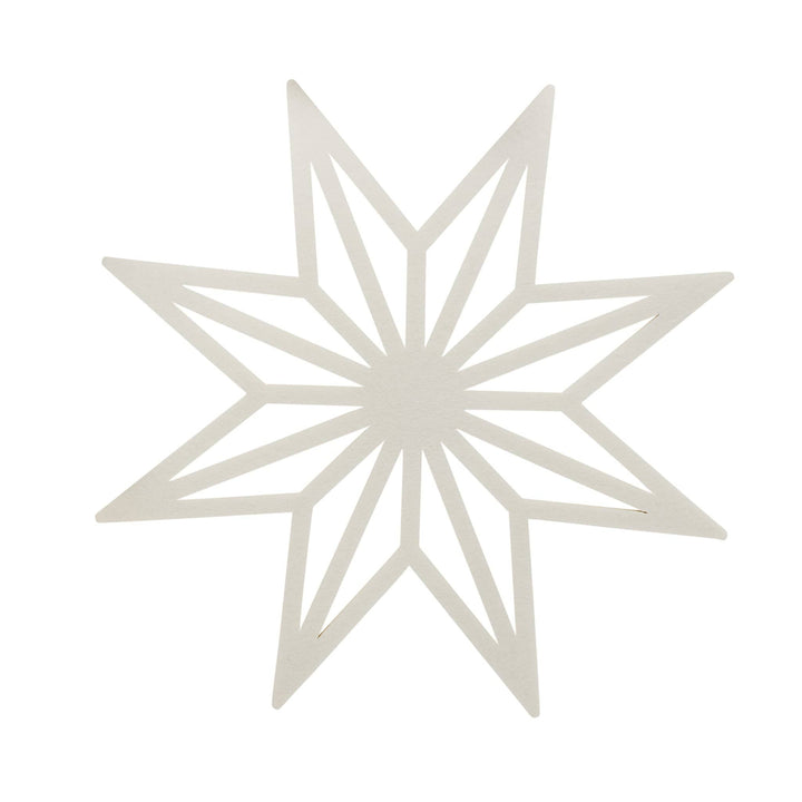 White Star Felt Placemats x 4 | Hootyballoo Christmas Tableware Tableware White Star Felt Placemats x 4