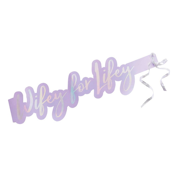 Wifey for Lifey Hen Party Sash | Hen Party Supplies UK Party Accessories Wifey for Lifey Hen Party Sash