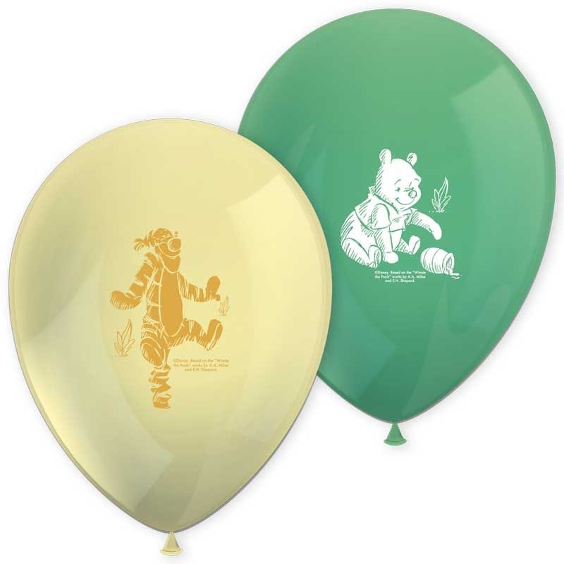 Winnie the Pooh Latex Balloons (Set of 8) | Classic Pooh Decorations Balloons Winnie the Pooh Latex Balloons - Set of 8