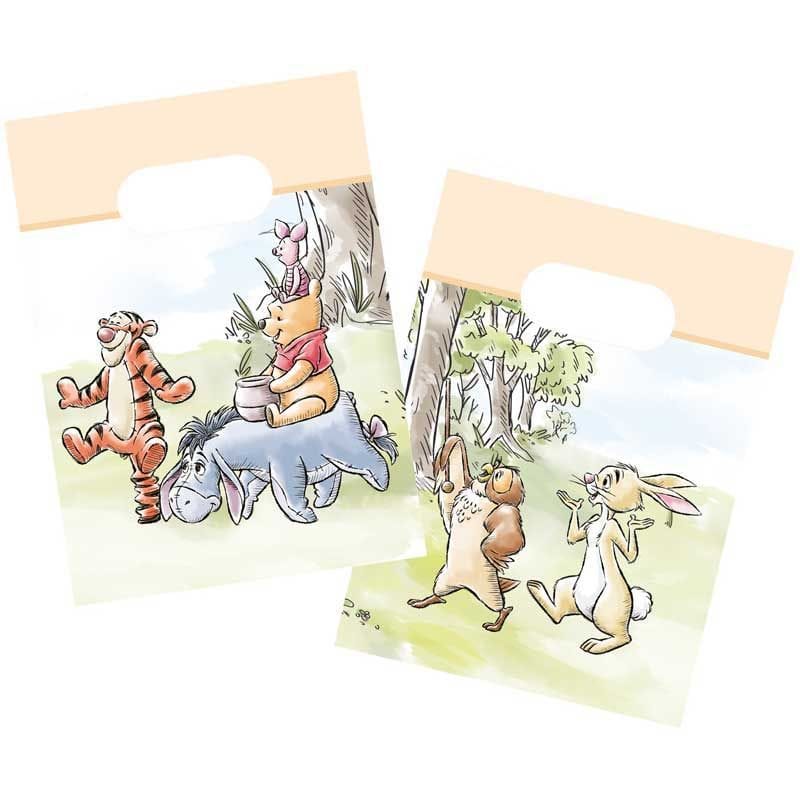 Winnie the Pooh Party Bags (Set of 4) | Classic Pooh Party Party Bags Winnie the Pooh Party Bags - Set of 4