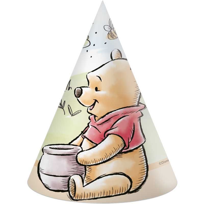 Winnie the Pooh Party Hats (Set of 6) | Classic Pooh Party Party Hats Winnie the Pooh Party Hats - Set of 6