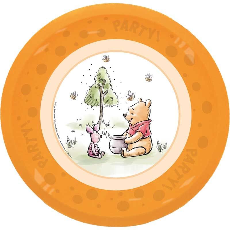 Winnie the Pooh Reusable Plates (Set of 4) | Eco Friendly Pooh Tableware party plates Winnie the Pooh Reusable Plates - Set of 4