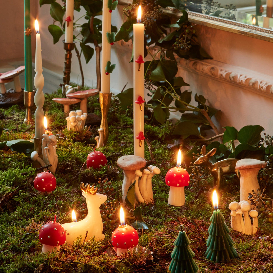 Winter Woodland Christmas Candles x 5 | Meri Meri Christmas Candles Candle Winter Woodland Christmas Candles x 5