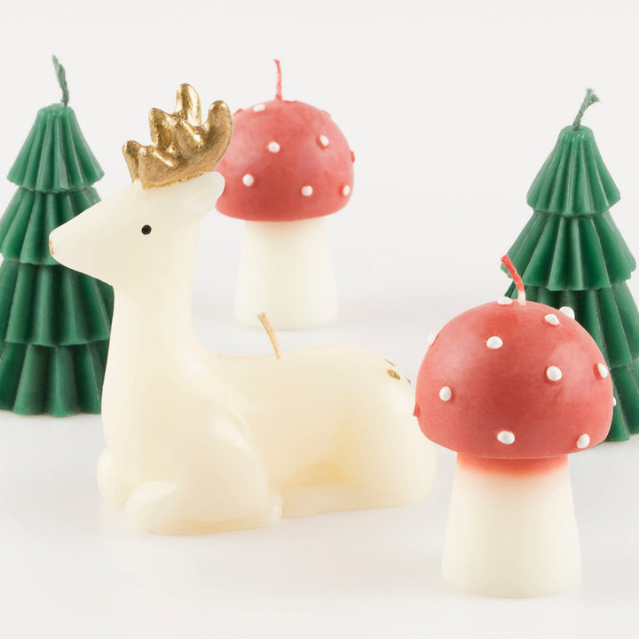 Winter Woodland Christmas Candles x 5 | Meri Meri Christmas Candles Candle Winter Woodland Christmas Candles x 5