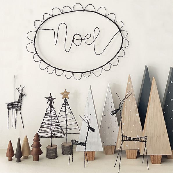 Wire Word Christmas Decoration Noel | East of India Christmas Decoration East of India Wire Word Christmas Decoration - Noel