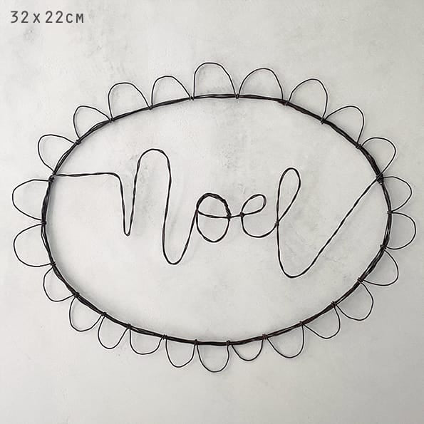 Wire Word Christmas Decoration Noel | East of India Christmas Decoration East of India Wire Word Christmas Decoration - Noel