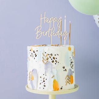 Wooden Happy Birthday Cake Topper Cake Topper Wooden Happy Birthday Cake Topper