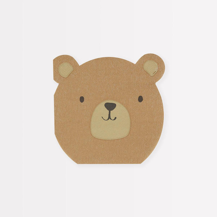 Woodland Bear Napkins x16 | Meri Meri | Little Big Party Napkins Woodland Bear Napkins x16