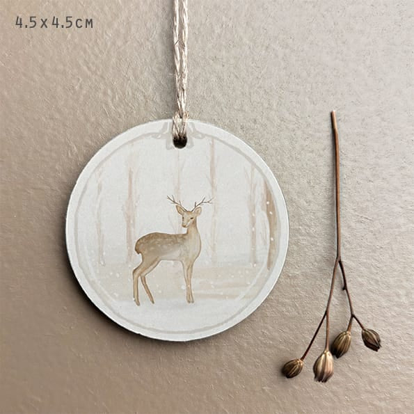 Woodland Gift Tag Deer | East of India Gift Tags East of India Woodland Gift Tag - Deer