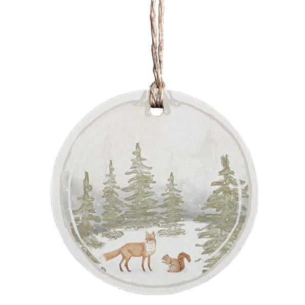 Woodland Gift Tag Fox and Squirrel | East of India Gift Tags East of India Woodland Gift Tag - Fox &amp; Squirrel