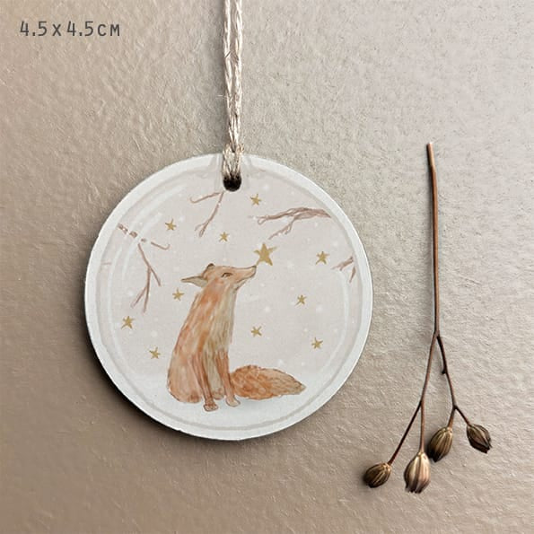 Woodland Gift Tag Fox | East of India Gift Tags East of India Woodland Gift Tag - Fox