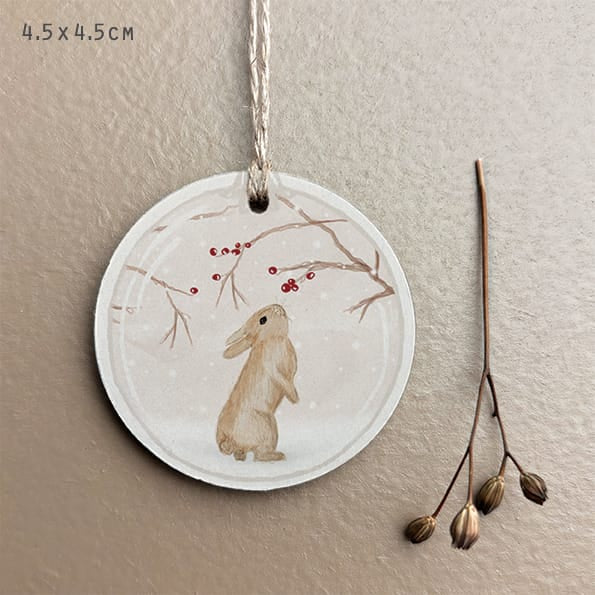 Woodland Gift Tag Rabbit | East of India Gift Tags East of India Woodland Gift Tag - Rabbit