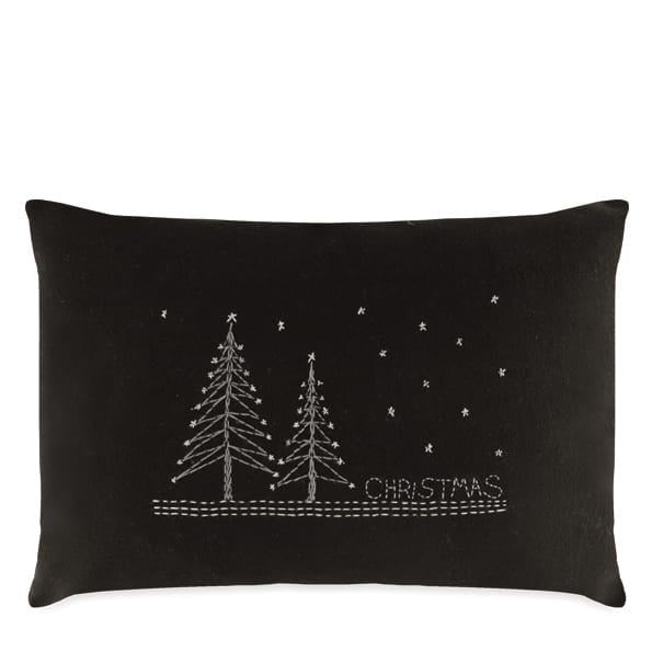 Wool Flannel Christmas Cushion | East of India Christmas Decoration East of India Wool Flannel Christmas Cushion