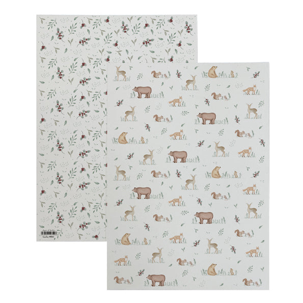 Wrapping Paper Sheet, Meadow Friends | East of India Gift Wrap East of India Wrapping Paper Sheet - Meadow Friends