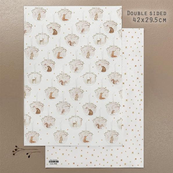 Wrapping Paper Sheet, Tiny Worlds | East of India Gift Wrap East of India Wrapping Paper Sheet - Tiny Worlds