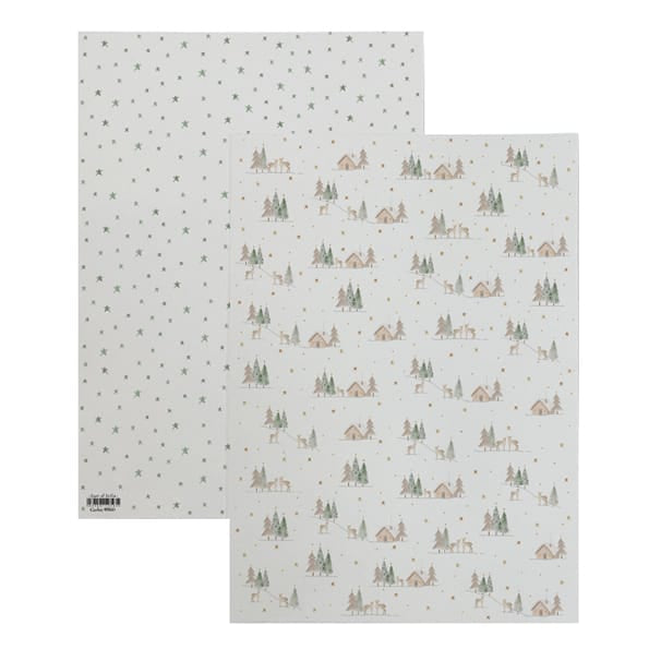 Wrapping Paper Sheet, Woodland Cottage | East of India Gift Wrap East of India Wrapping Paper Sheet - Woodland Cottage