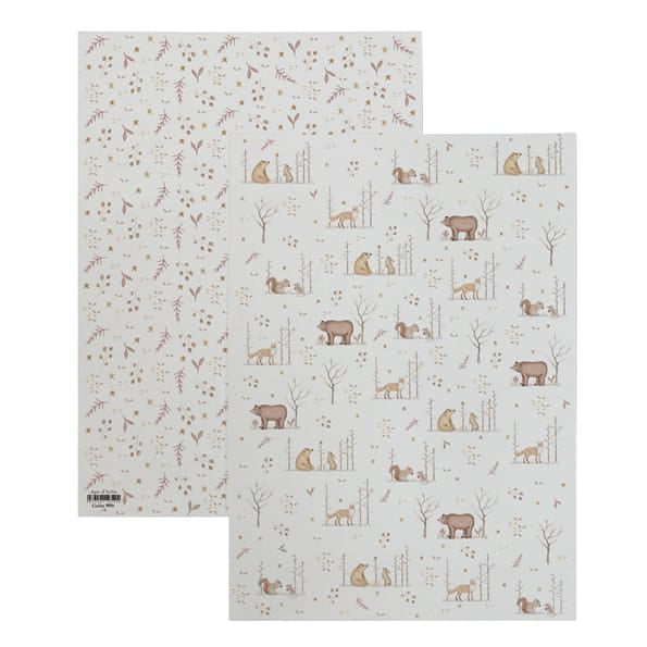 Wrapping Paper Sheet, Woodland Gathering | East of India Gift Wrap East of India Wrapping Paper Sheet - Woodland Gathering