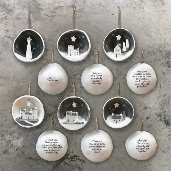 You Are the Friend Half Porcelain Bauble | East of India Bauble East of India Half Porcelain Bauble - You Are the Friend