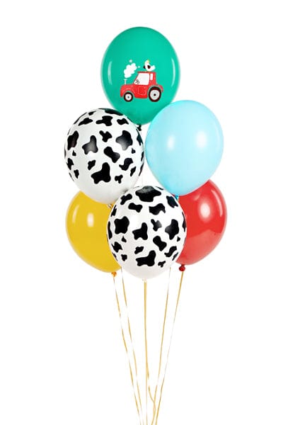 Balloons 12 inch Farmyard Assorted Latex Balloons - pack of 6