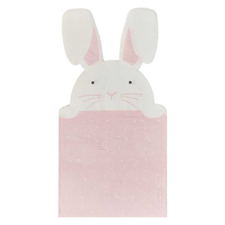 Paper Napkins 16 x Peeking Bunny Easter Napkins